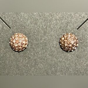 Kate Spade Rose Gold Crystal Stud Earrings